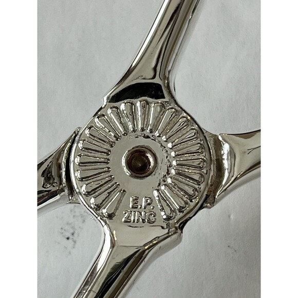 Elegance Silverplated Serving Tongs, set of three Cake Bread Salad 10" EP Zinc - Picture 16 of 16